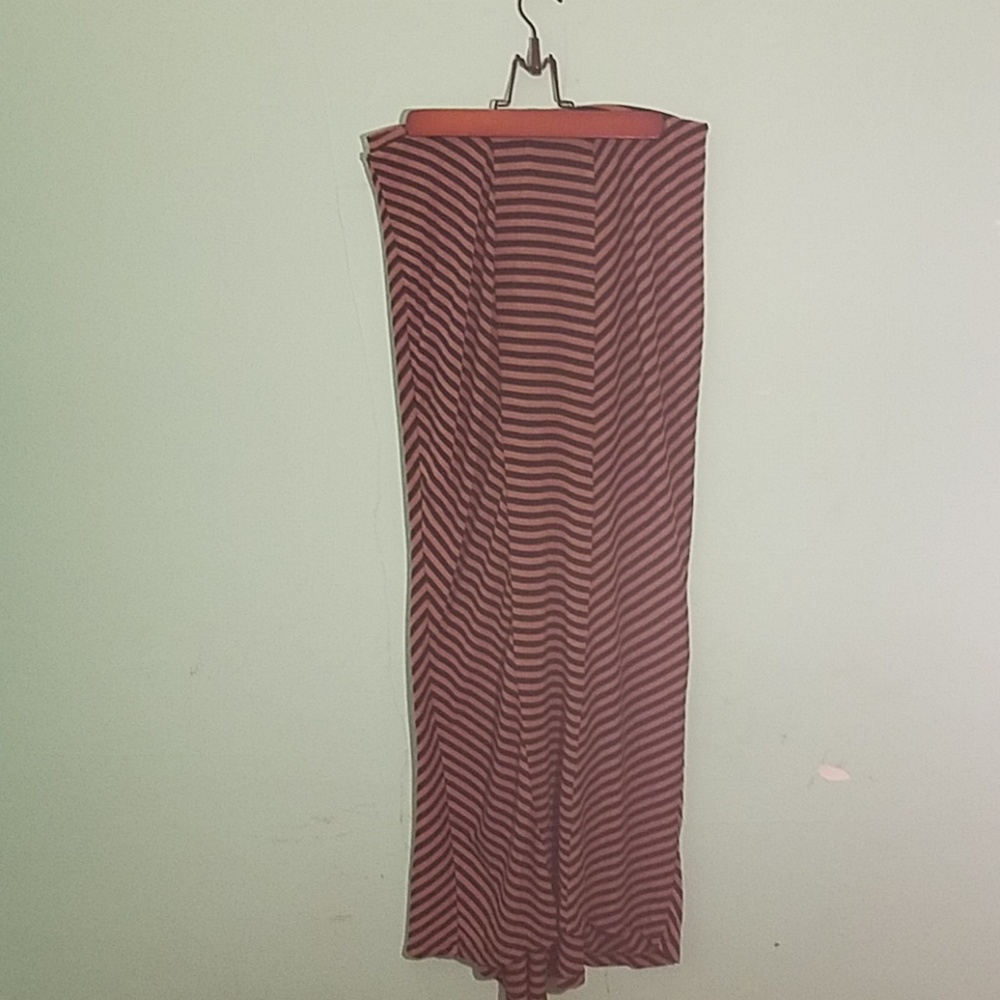 Black and tan striped maxi
